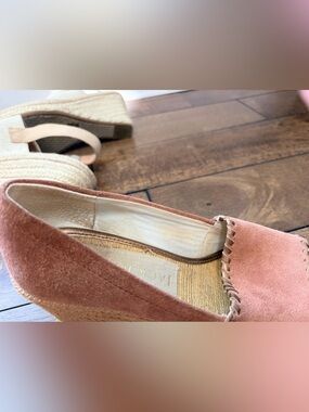 Jack Rogers brown Suede Espadrille Wedges